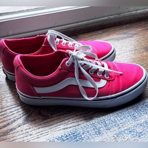 Vans Pink Canvas Sneakers